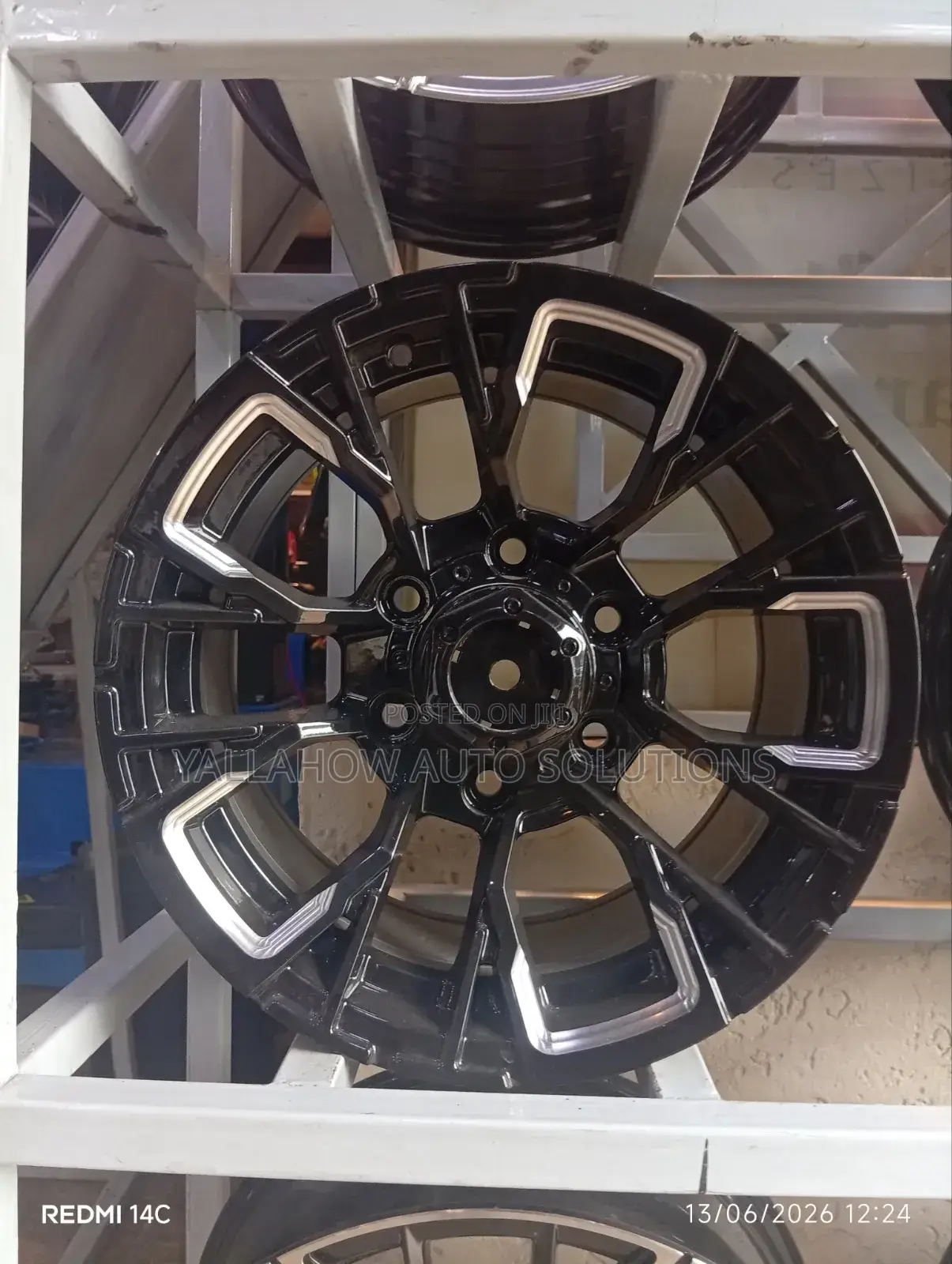 15-Inch Gloss Black Off-Road Style Alloy Wheel - Rim