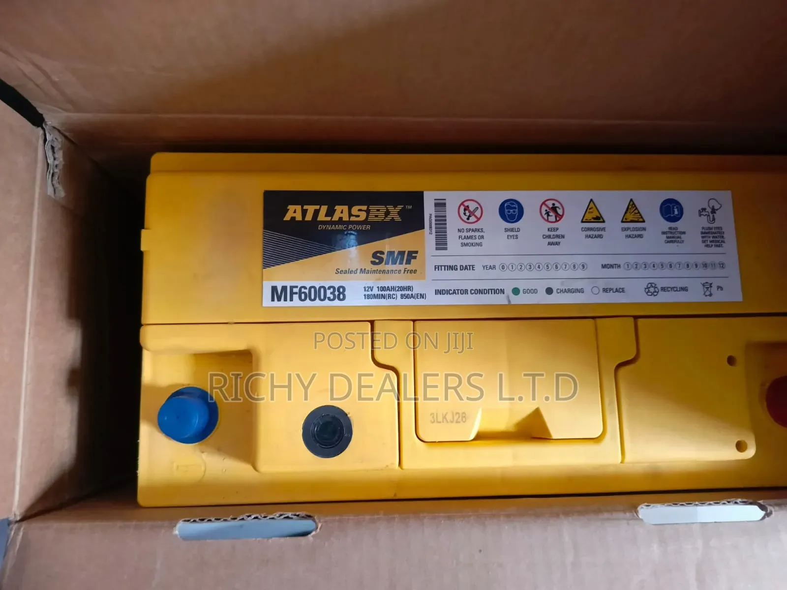 Atlasbx Din100/100ah Car Battery