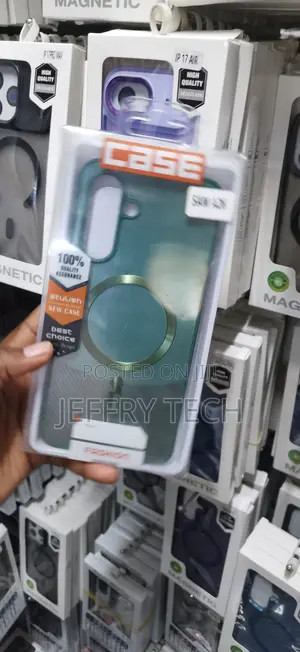 Samsung Galaxy A26 Styled in a Sleek Dark Green Color Case