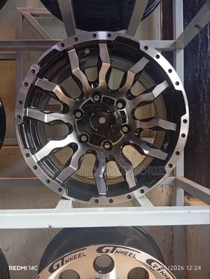 15" Rugged Beadlock Style Alloy Rim | Black Machined