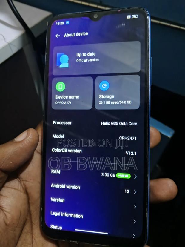 Oppo A17K 64 GB Blue - thumbnail 3