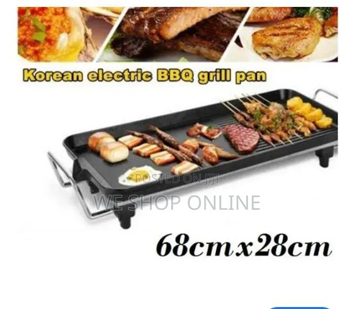 Electric BBQ Grill Pan, Baking Grill Tray, Non Stick.