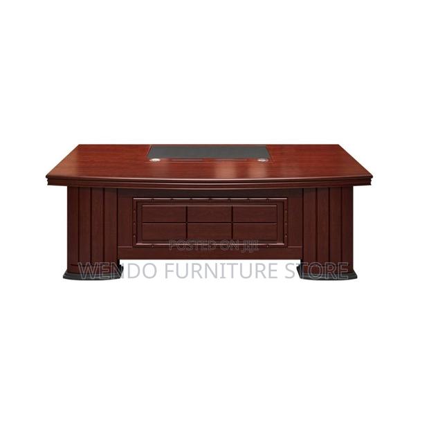Office Desk; 1.8 Meters Executive Mahogany Desk - thumbnail 4