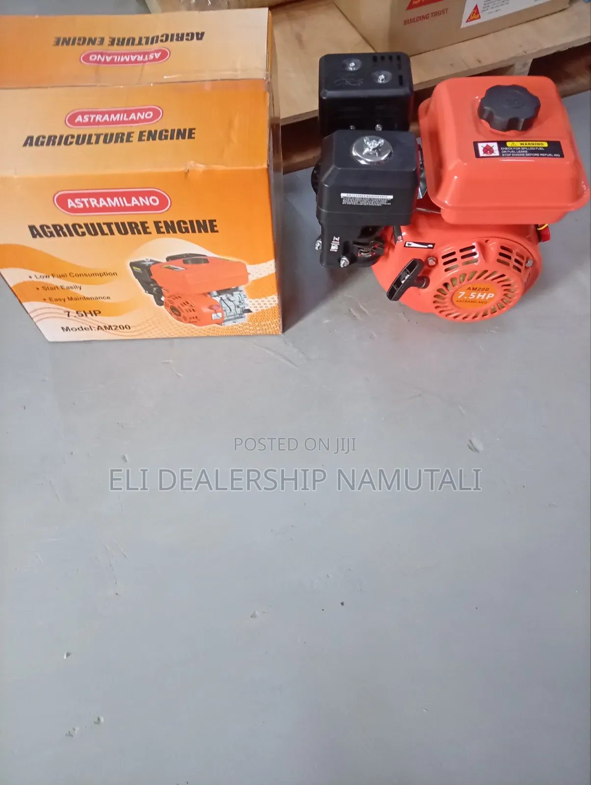 Astramilano 4-Stroke 7.5hp Petrol Engine for Chaff Cutters Water Pumps