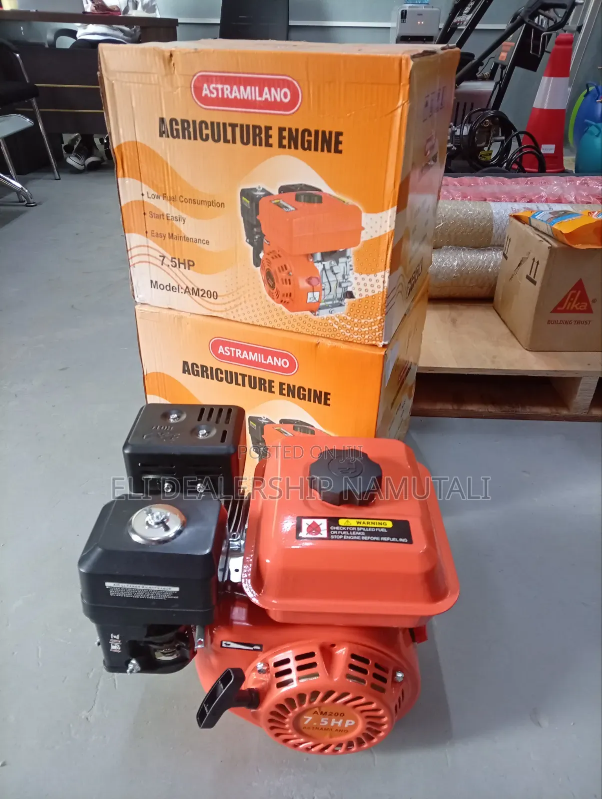 Astramilano 4-Stroke 7.5hp Petrol Engine for Chaff Cutters Water Pumps