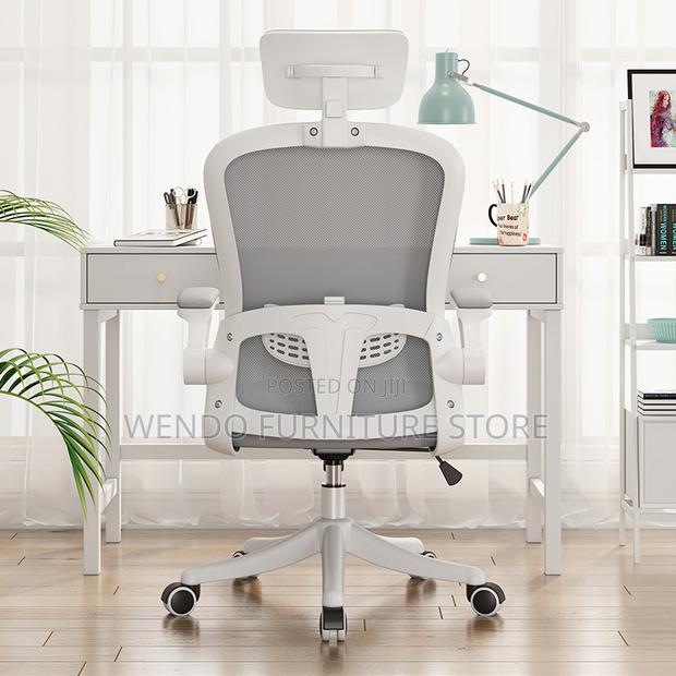 Office Chairs; White Orthopedic High Backrest Chairs - thumbnail 6