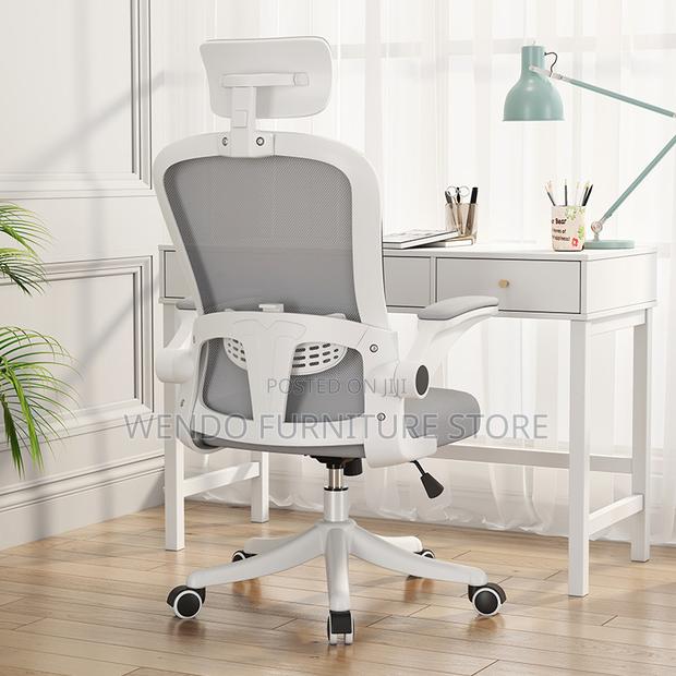 Office Chairs; White Orthopedic High Backrest Chairs - thumbnail 8