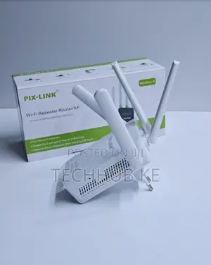 Wireless Internet Booster Pix-Link Wifi Repeater With 4 Antennas