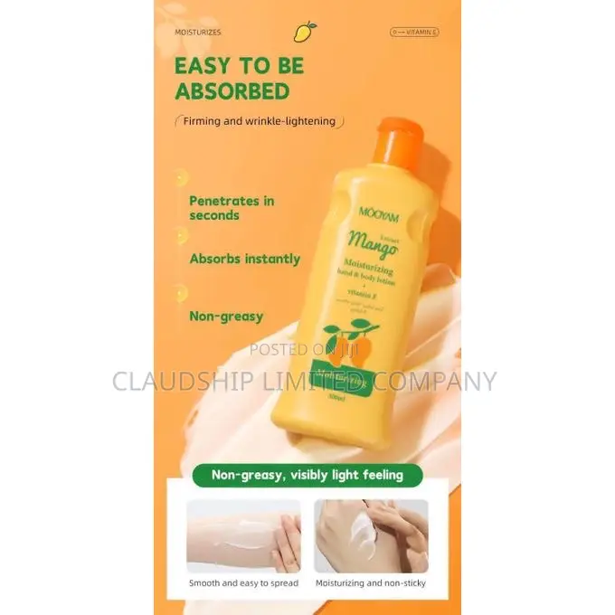 Mango Extract Hand Body Lotion Has Vitamin E,Niacinamide Alpha Arbitin