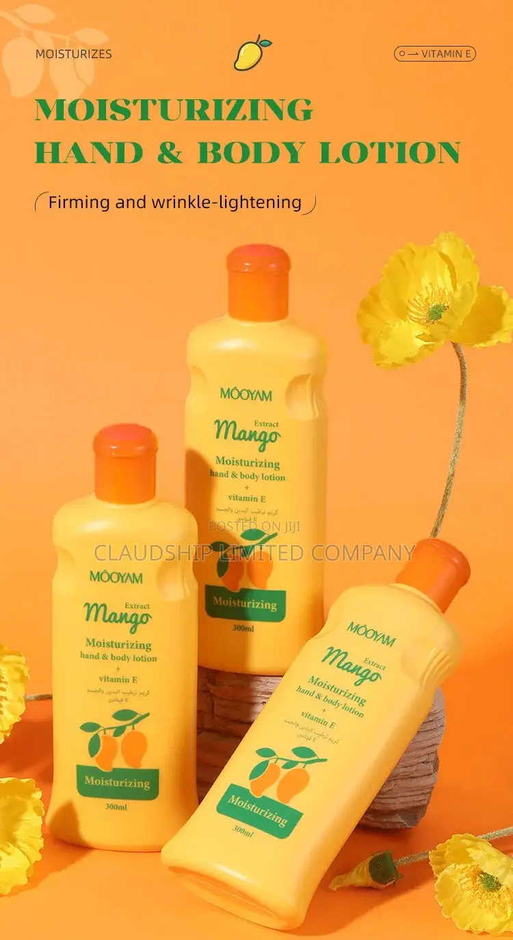 Mango Extract Hand Body Lotion Has Vitamin E,Niacinamide Alpha Arbitin