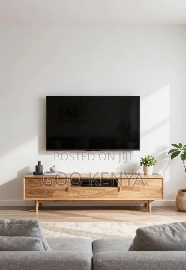 Tv Cabinet; Durable Mahogany Tv Cabinet With Ample Storage for Media