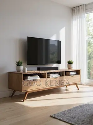 Tv Cabinet; Durable Mahogany Tv Cabinet With Ample Storage for Media