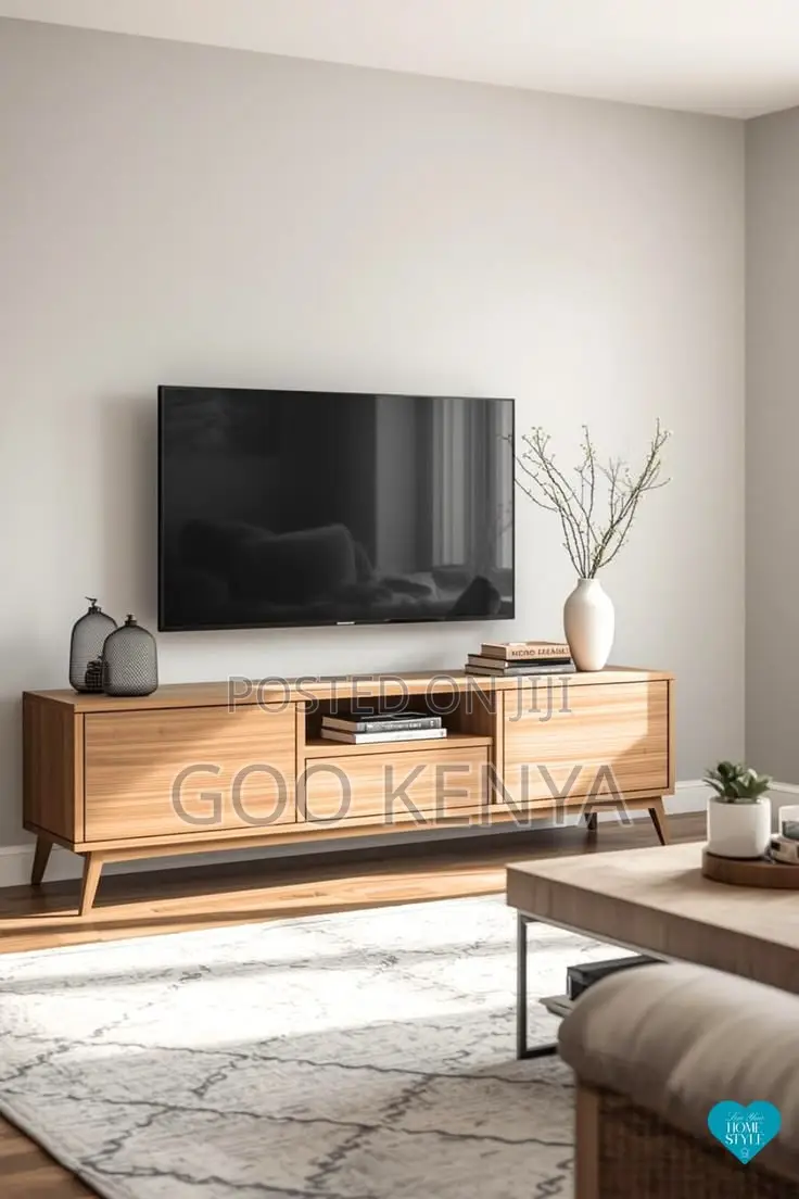 Tv Cabinet; Durable Mahogany Tv Cabinet With Ample Storage for Media
