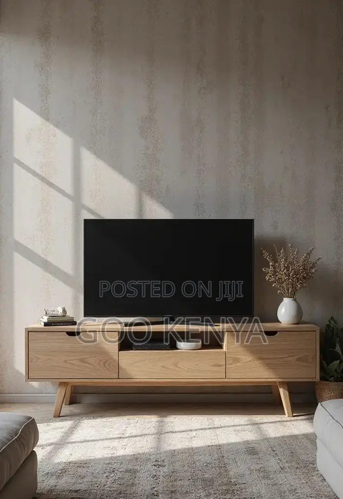 Tv Cabinet; Durable Mahogany Tv Cabinet With Ample Storage for Media