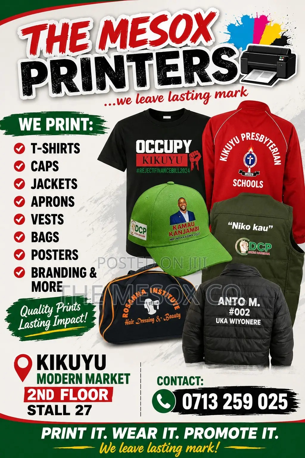 Clothing Printing Services- Custonized Uniforms
