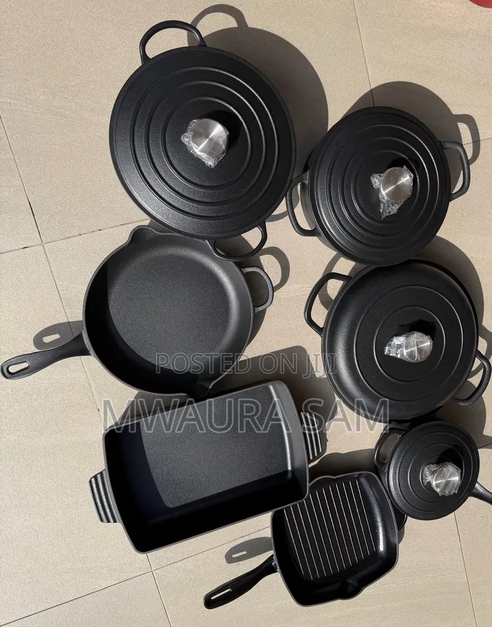 11pcs Raw Cast Iron Cookware