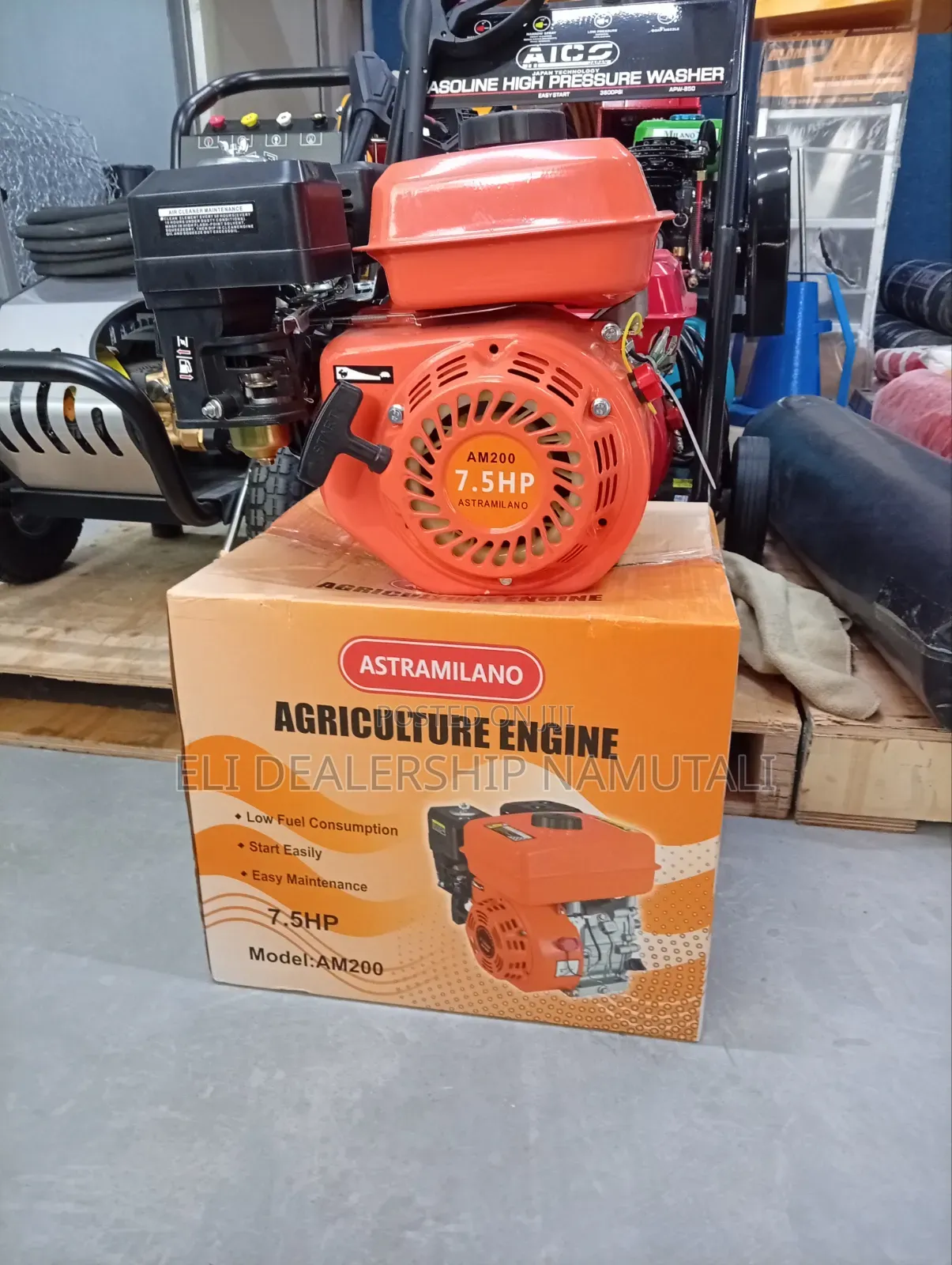 Powerful 7.5hp Petrol Engine for Farming and Industrial Machines