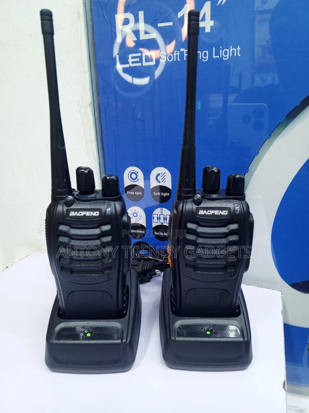 Bf-888s Rechargeable Walkie Talkie Pair With Earpieces