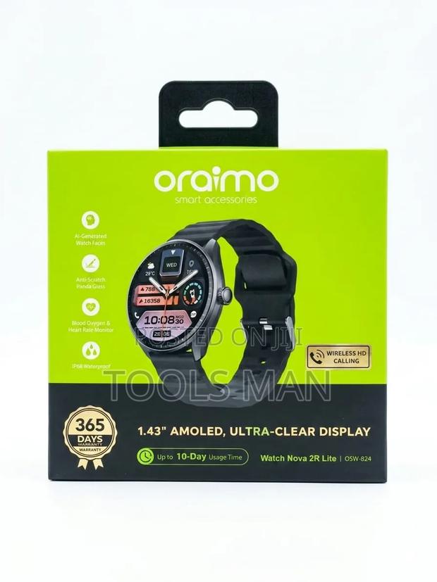 Oraimo Watch Nova 2r Lite Smartwatch - Amoled Display Hd Calling.