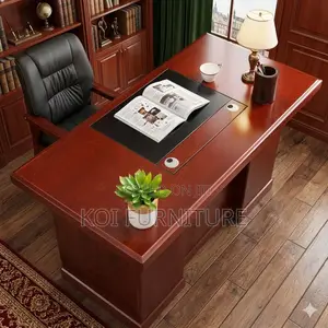 Office Desk; 1400mm Executive Mahogany Table
