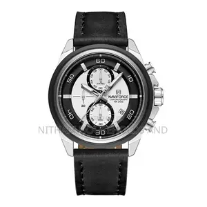 Naviforce Nf8075 Chronograph Leather Watch for Men
