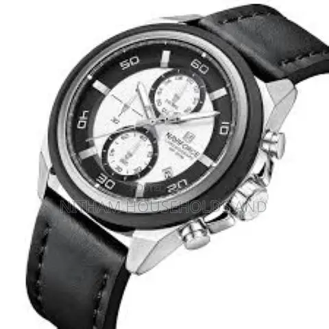 Naviforce Nf8075 Chronograph Leather Watch for Men