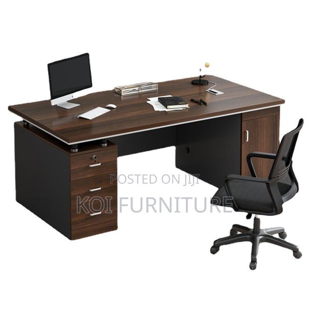 Office Desk; 1400mm Executive Home Office Computer Desk - thumbnail 2