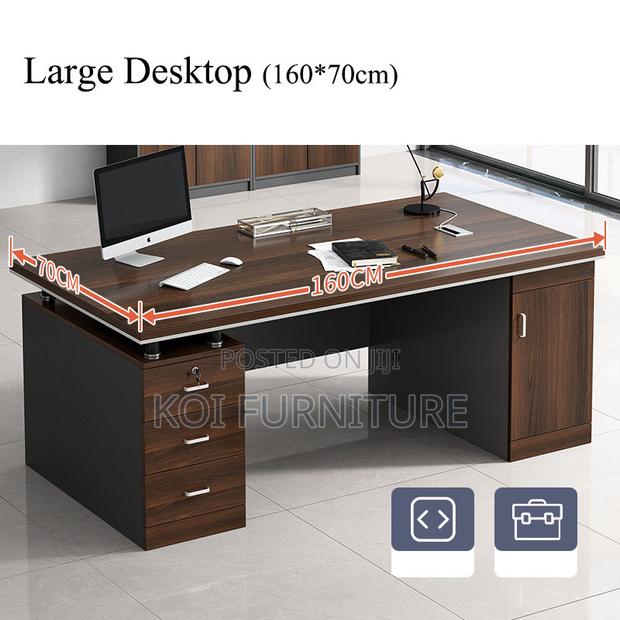 Office Desk; 1400mm Executive Home Office Computer Desk - thumbnail 3