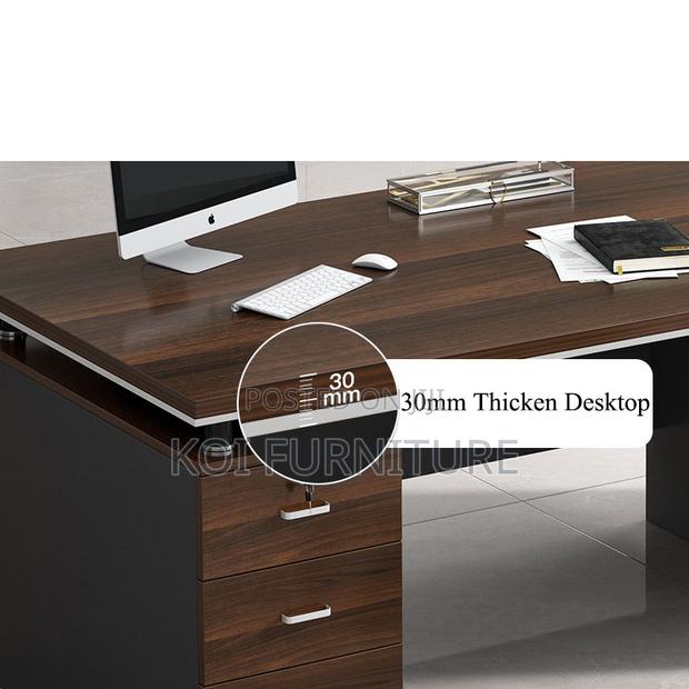 Office Desk; 1400mm Executive Home Office Computer Desk - thumbnail 4
