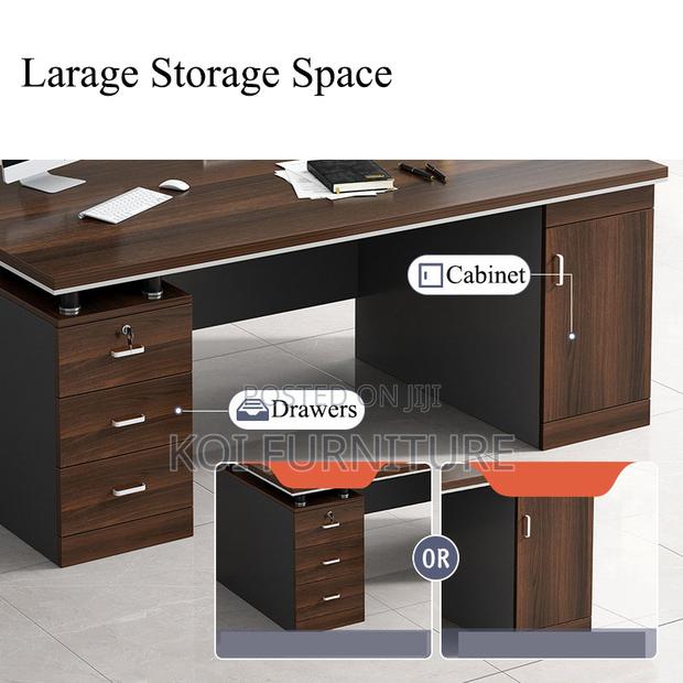 Office Desk; 1400mm Executive Home Office Computer Desk - thumbnail 5