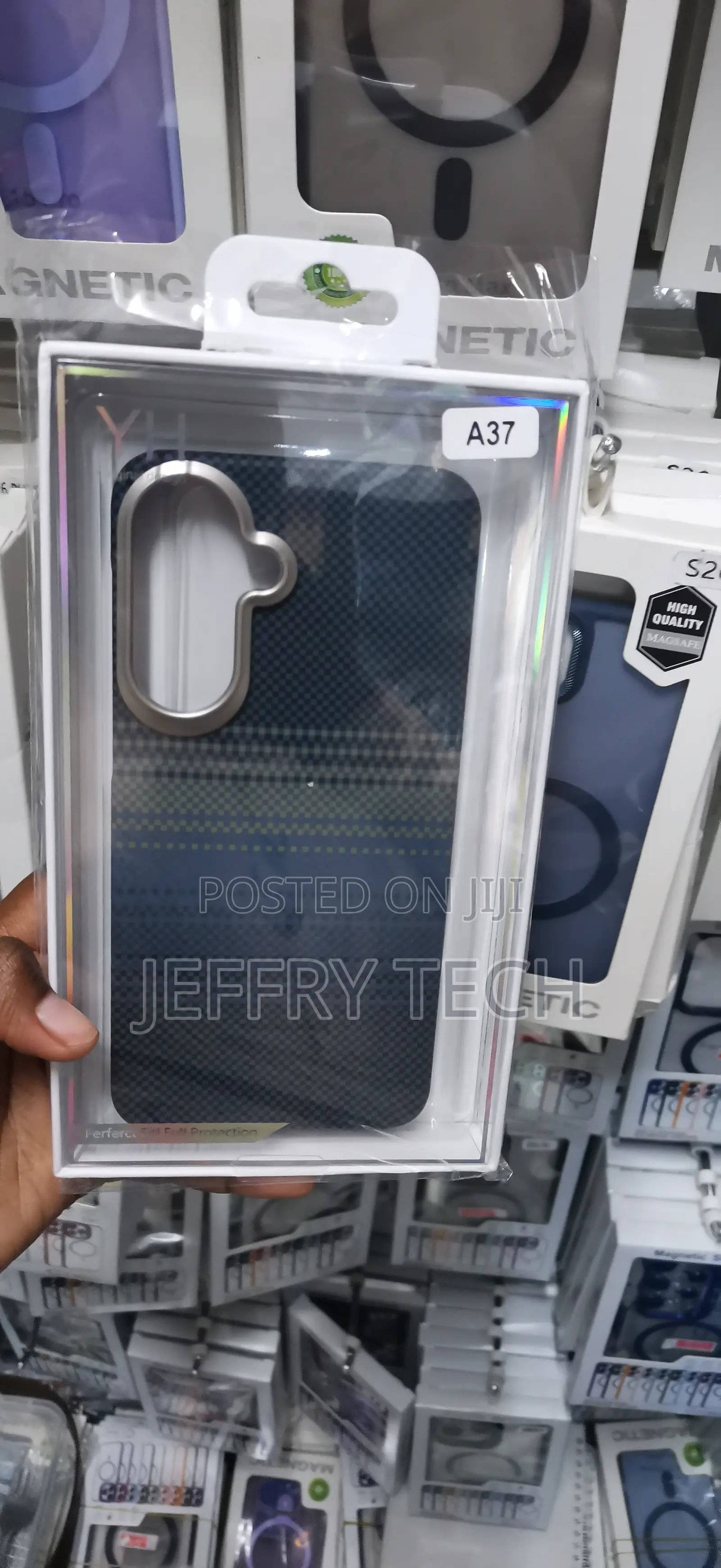 Samsung A37 Woven Diagonal Geometric Pattern Case