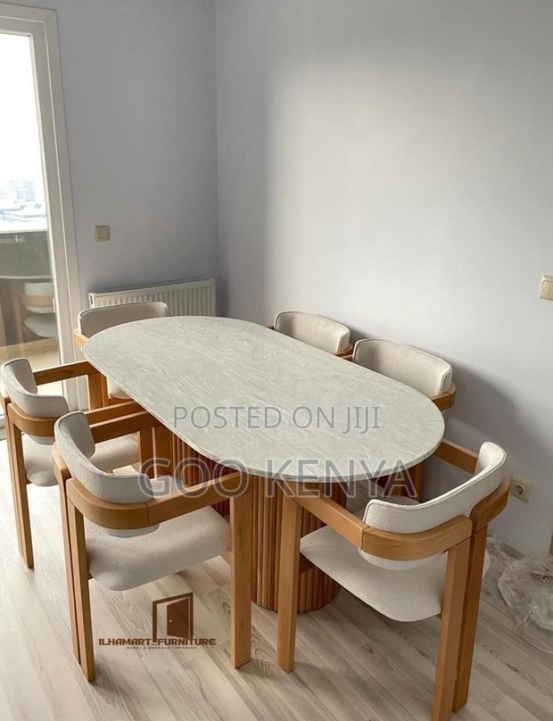 Dining Set; Heavy-Duty Solid Wood Dining Chair With Table for Home - thumbnail 2