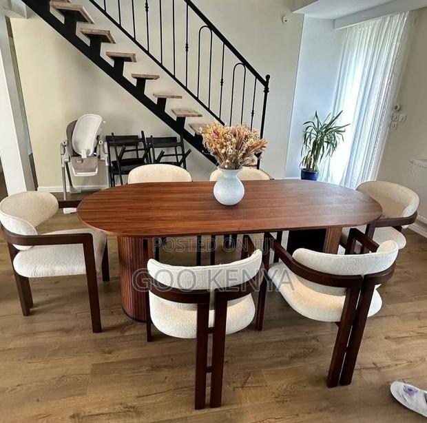 Dining Set; Heavy-Duty Solid Wood Dining Chair With Table for Home - thumbnail 8