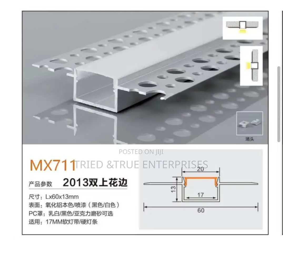 Perforated/With Wings Aluminum Profiles