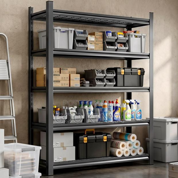 Storage Rack; High Capacity 5 Tier Steel Storage Rack Cabinet - thumbnail 9
