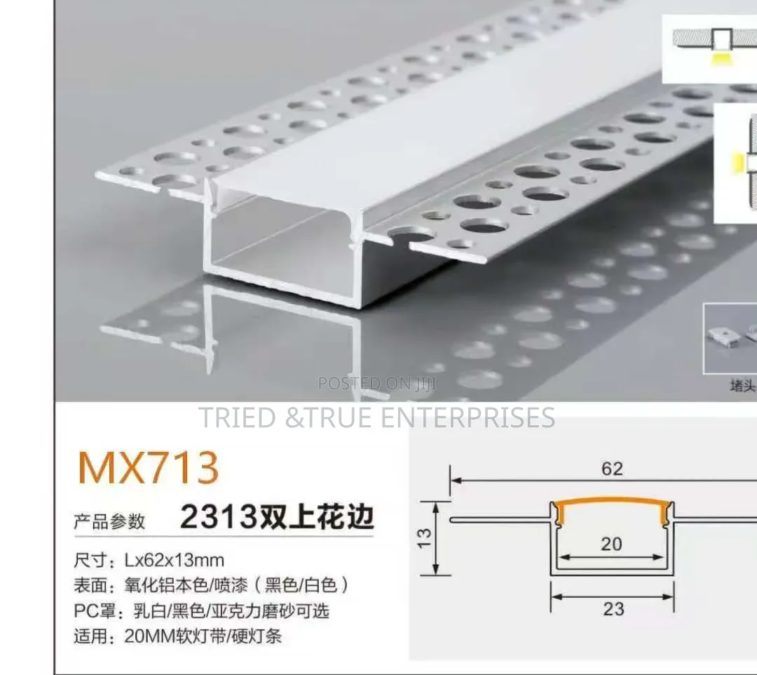 Perforated/With Wings Aluminum Profiles