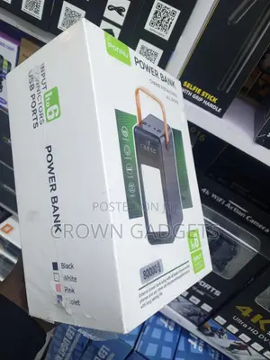 Porpiu 80000mah Power Bank With Led Flashlight and Display