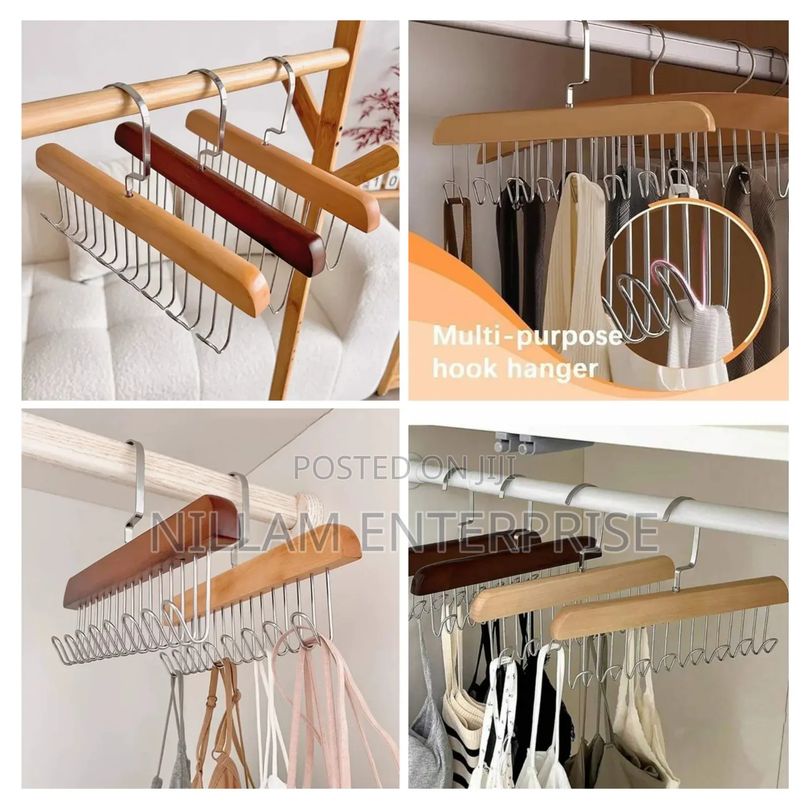 Wooden Hangers With Hooks