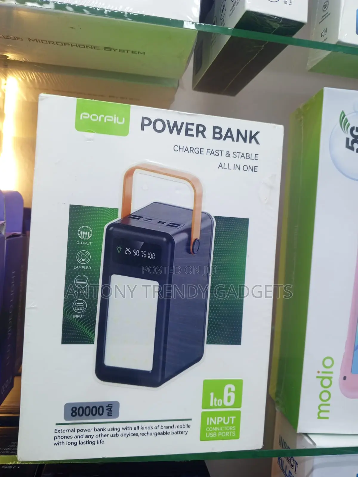 Porpiu 80000mah Portable Charger With Led Power Display