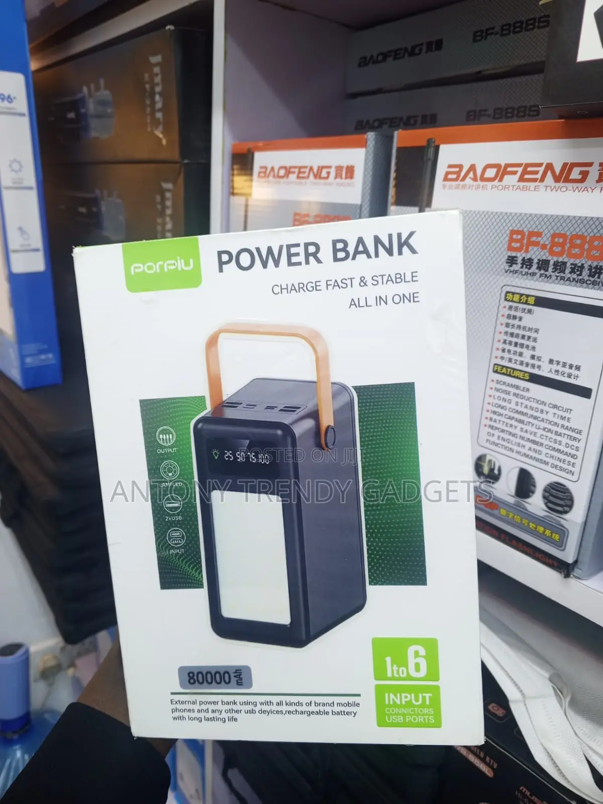 Porpiu 80000mah Portable Charger With Led Power Display