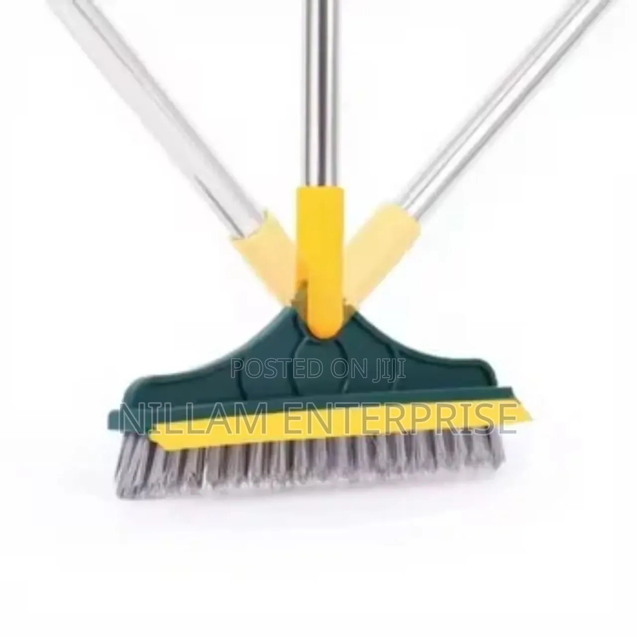 3-in-1 Floor Scrubbing v- Shaped Brush, Broom Squeegee*