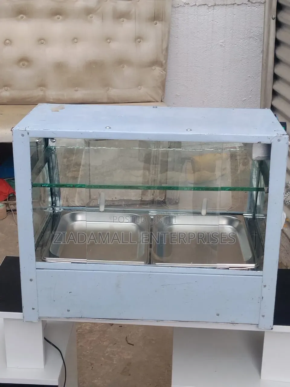 Chips Warmer Display, Electric Warmer Double Insert