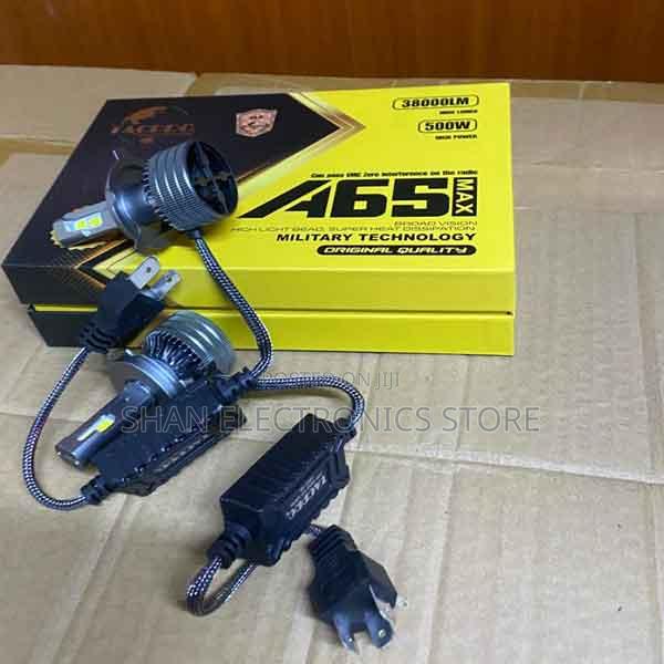 Turbo Cooling Fan 500w Led Car Headlight Bulbs 38000lm A65 Max