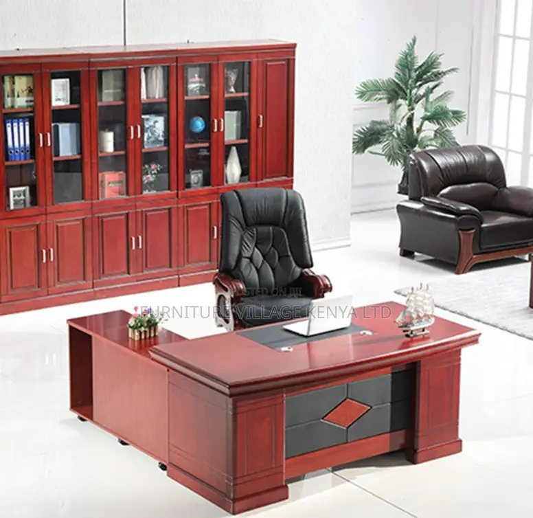 Office Desk;Brown Mahogany Executive Desk