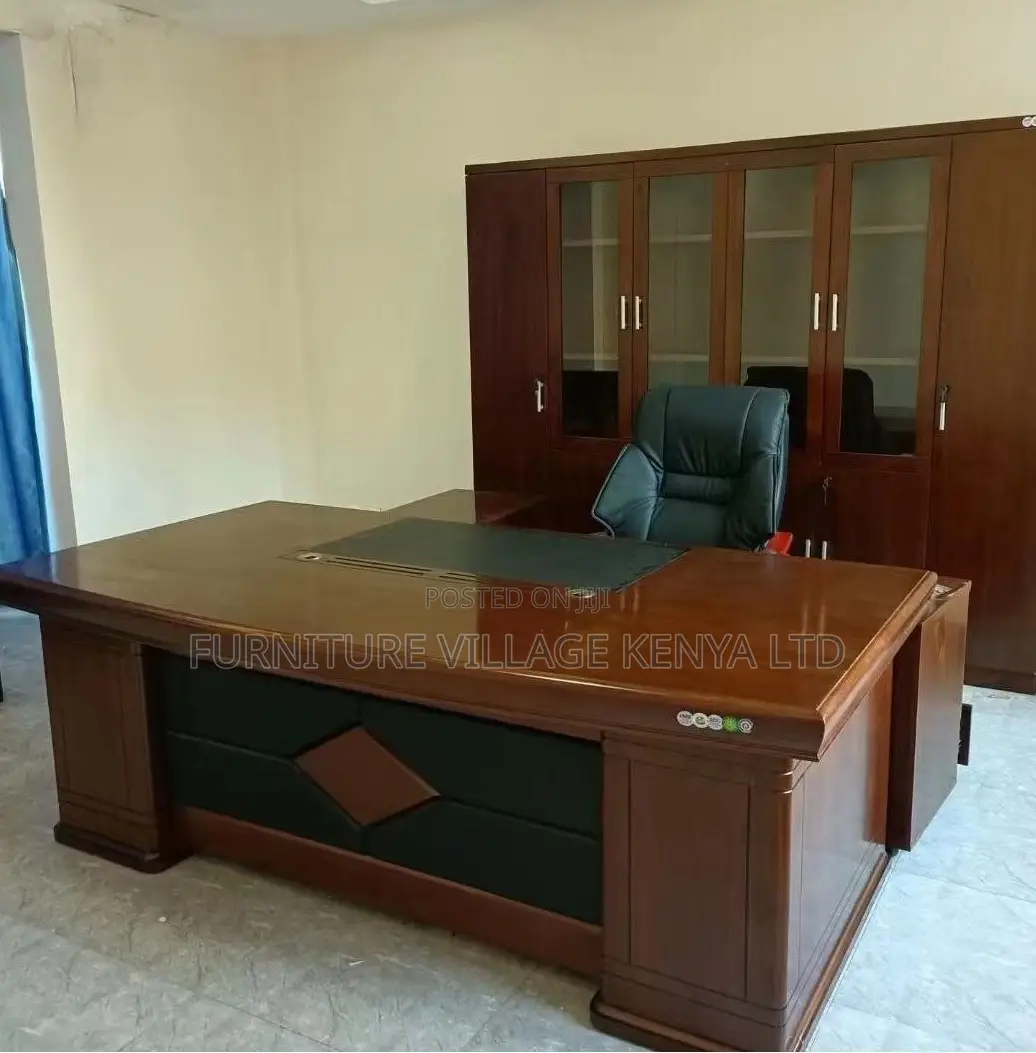 Office Desk;Brown Mahogany Executive Desk
