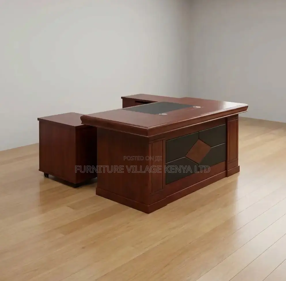 Office Desk;Brown Mahogany Executive Desk
