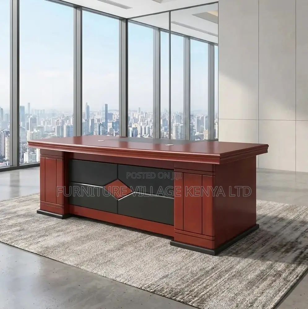 Office Desk;Brown Mahogany Executive Desk