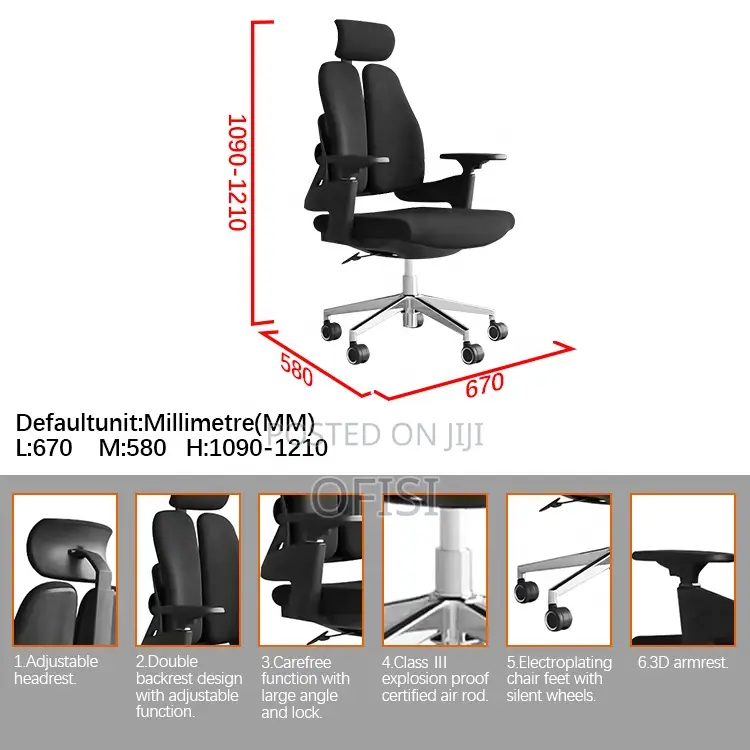 Dual-Back Orthopedic Office Seat