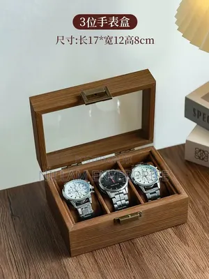 *3 Slots Wooden Quality Watch Organizer/ Storage Box*