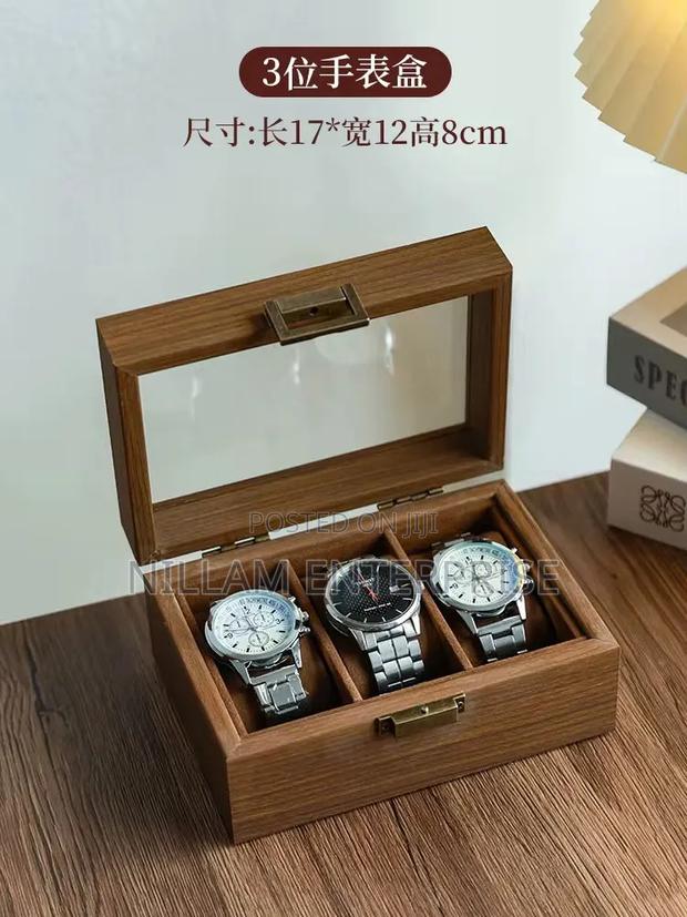 *3 Slots Wooden Quality Watch Organizer/ Storage Box*